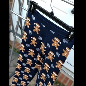 Gingerbread and Snowflakes Sweater Leggings